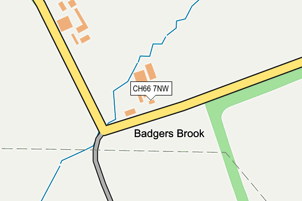 CH66 7NW map - OS OpenMap – Local (Ordnance Survey)