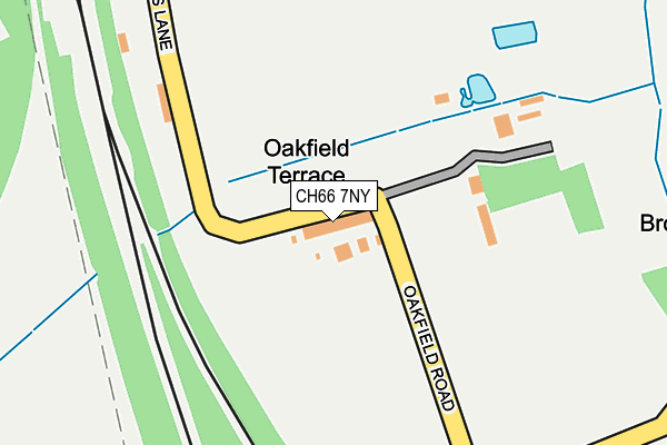 CH66 7NY map - OS OpenMap – Local (Ordnance Survey)