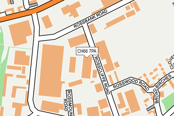 CH66 7PA map - OS OpenMap – Local (Ordnance Survey)