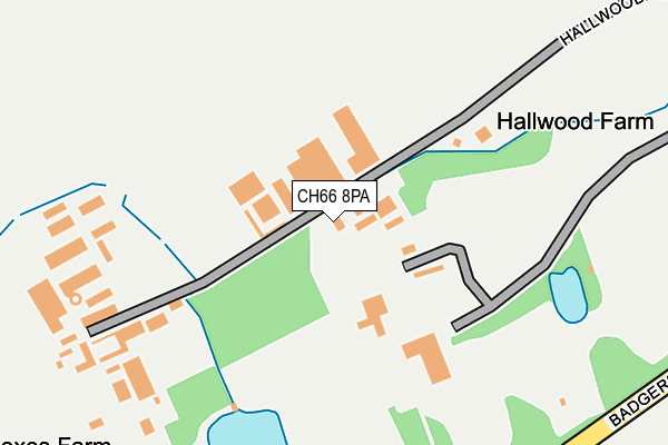 CH66 8PA map - OS OpenMap – Local (Ordnance Survey)