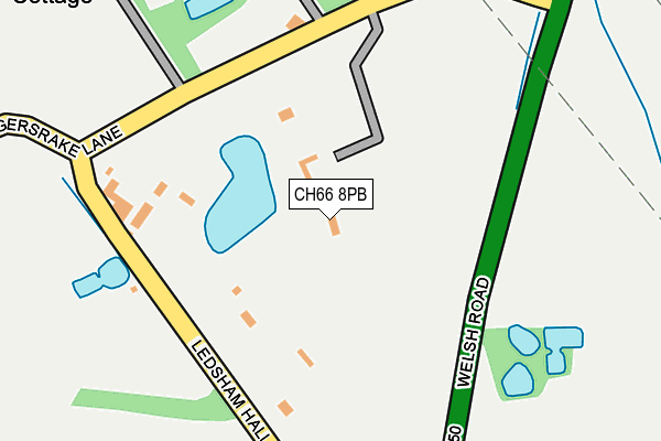 CH66 8PB map - OS OpenMap – Local (Ordnance Survey)