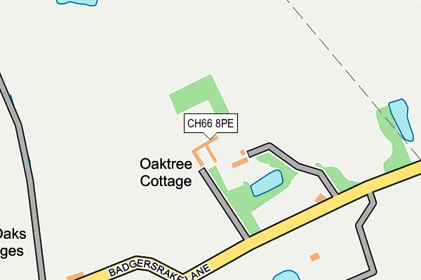 CH66 8PE map - OS OpenMap – Local (Ordnance Survey)