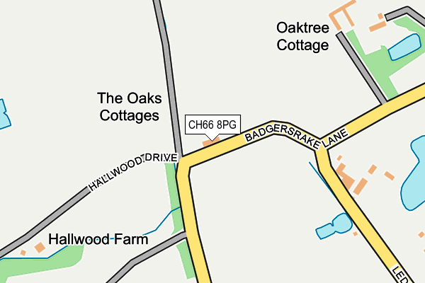 CH66 8PG map - OS OpenMap – Local (Ordnance Survey)