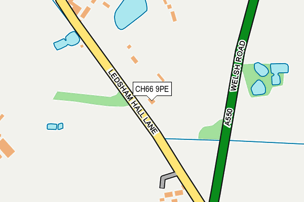 CH66 9PE map - OS OpenMap – Local (Ordnance Survey)