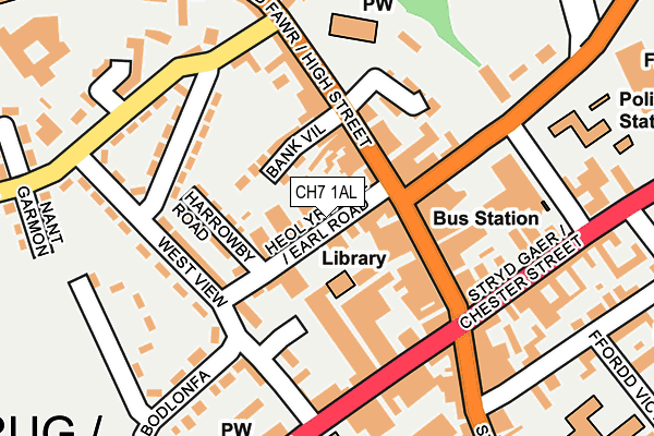 CH7 1AL map - OS OpenMap – Local (Ordnance Survey)