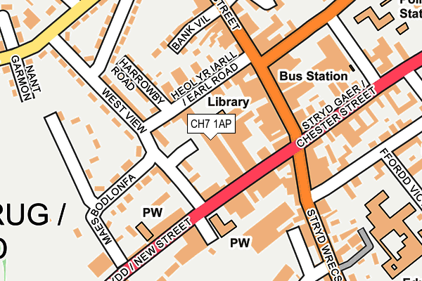 CH7 1AP map - OS OpenMap – Local (Ordnance Survey)