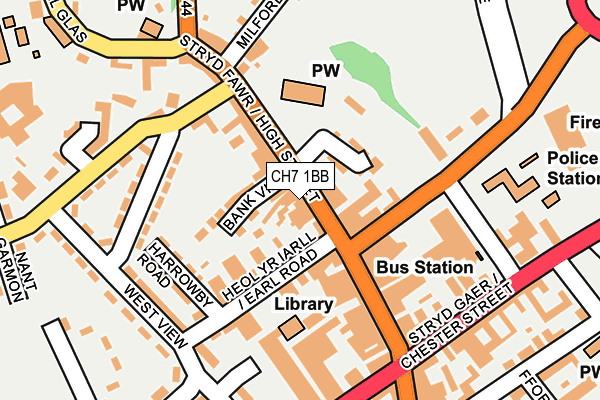 CH7 1BB map - OS OpenMap – Local (Ordnance Survey)