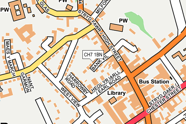 CH7 1BN map - OS OpenMap – Local (Ordnance Survey)