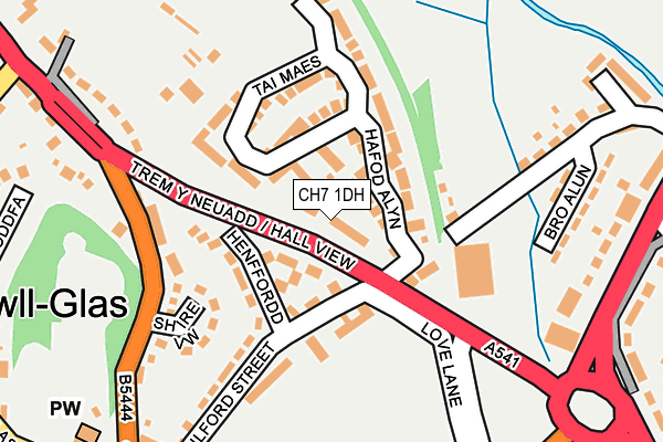 CH7 1DH map - OS OpenMap – Local (Ordnance Survey)