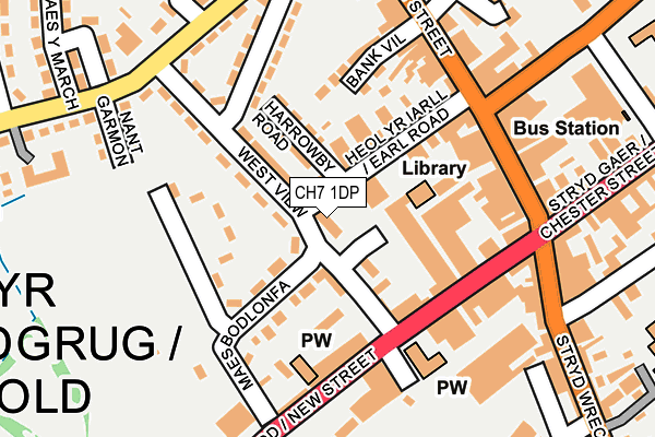 CH7 1DP map - OS OpenMap – Local (Ordnance Survey)