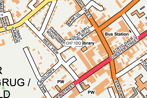 CH7 1DQ map - OS OpenMap – Local (Ordnance Survey)