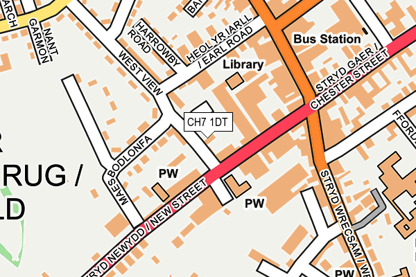 CH7 1DT map - OS OpenMap – Local (Ordnance Survey)