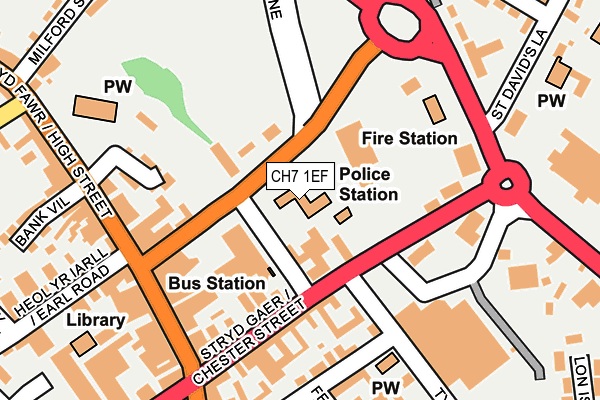 CH7 1EF map - OS OpenMap – Local (Ordnance Survey)