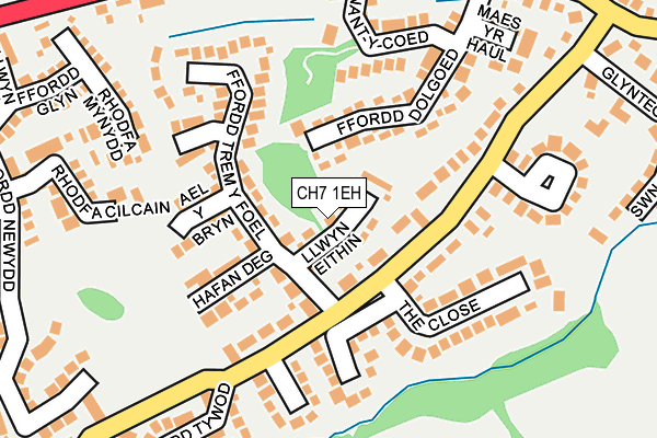 CH7 1EH map - OS OpenMap – Local (Ordnance Survey)