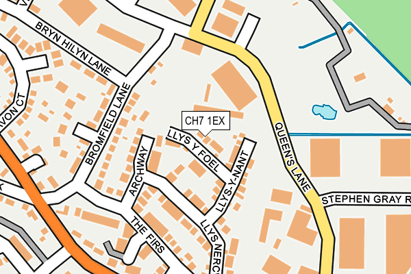 CH7 1EX map - OS OpenMap – Local (Ordnance Survey)