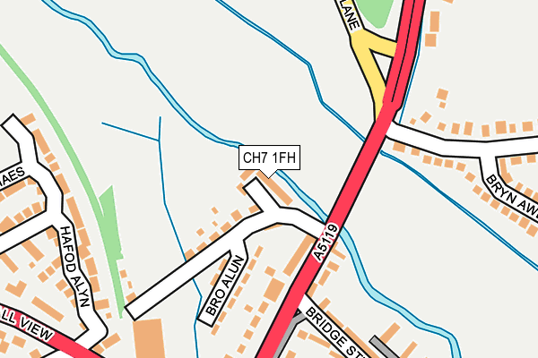 CH7 1FH map - OS OpenMap – Local (Ordnance Survey)