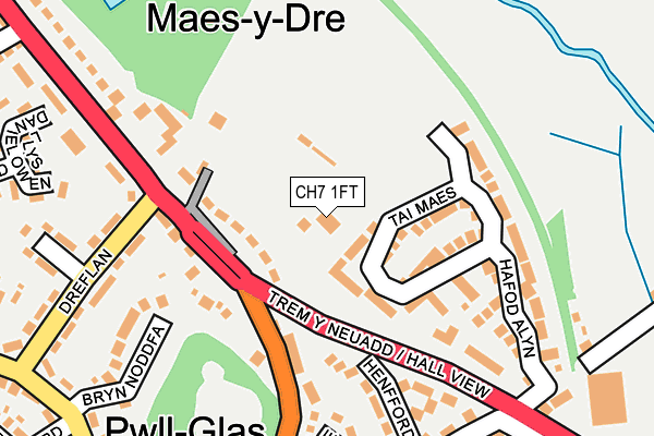 CH7 1FT map - OS OpenMap – Local (Ordnance Survey)