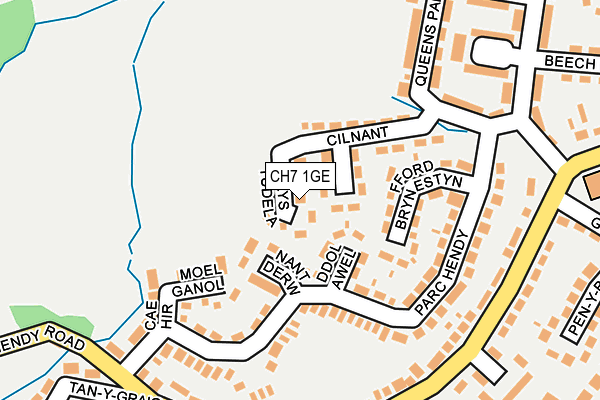 CH7 1GE map - OS OpenMap – Local (Ordnance Survey)