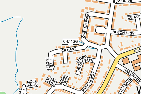 CH7 1GG map - OS OpenMap – Local (Ordnance Survey)