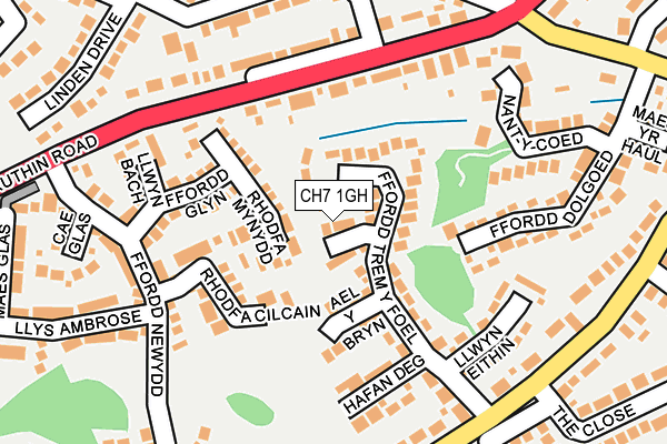 CH7 1GH map - OS OpenMap – Local (Ordnance Survey)