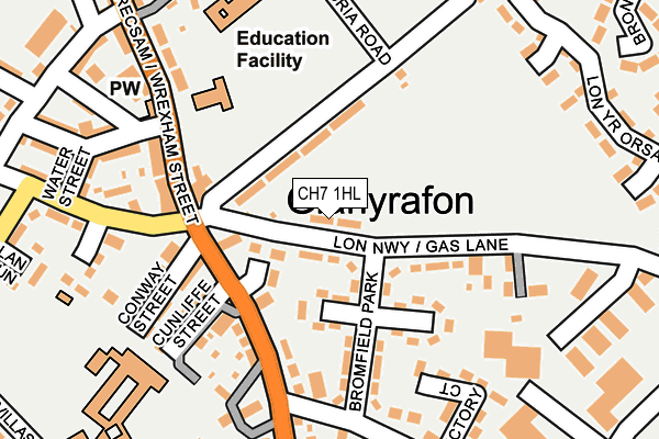 CH7 1HL map - OS OpenMap – Local (Ordnance Survey)