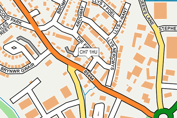 CH7 1HU map - OS OpenMap – Local (Ordnance Survey)