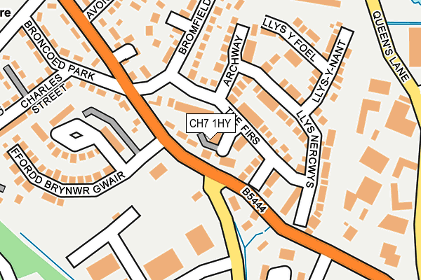CH7 1HY map - OS OpenMap – Local (Ordnance Survey)