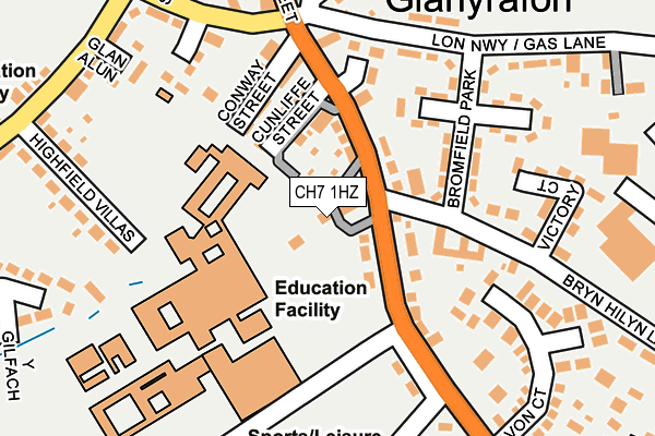 CH7 1HZ map - OS OpenMap – Local (Ordnance Survey)