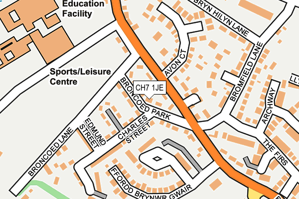 CH7 1JE map - OS OpenMap – Local (Ordnance Survey)