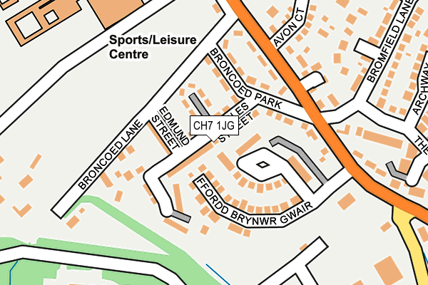 CH7 1JG map - OS OpenMap – Local (Ordnance Survey)