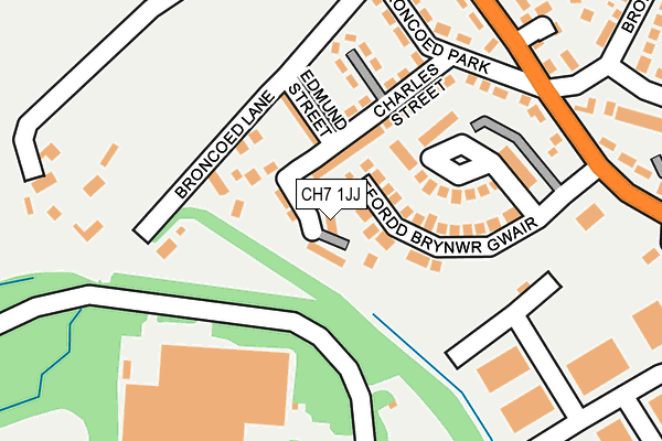 CH7 1JJ map - OS OpenMap – Local (Ordnance Survey)