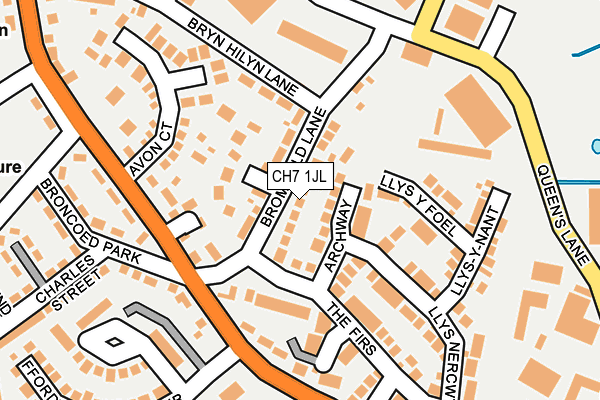 CH7 1JL map - OS OpenMap – Local (Ordnance Survey)