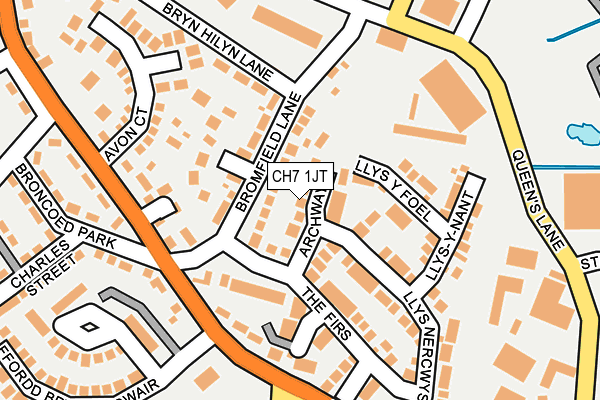 CH7 1JT map - OS OpenMap – Local (Ordnance Survey)