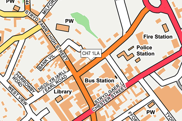 Map of PRS MOBILE LIMITED at local scale