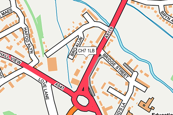 CH7 1LB map - OS OpenMap – Local (Ordnance Survey)