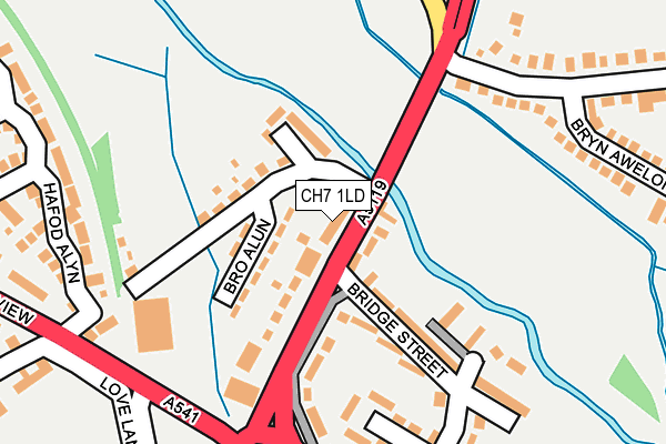 CH7 1LD map - OS OpenMap – Local (Ordnance Survey)