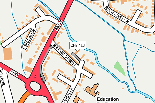 CH7 1LJ map - OS OpenMap – Local (Ordnance Survey)