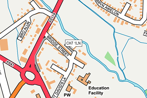 CH7 1LN map - OS OpenMap – Local (Ordnance Survey)