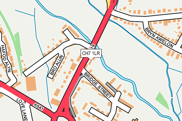 CH7 1LR map - OS OpenMap – Local (Ordnance Survey)