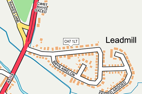 CH7 1LT map - OS OpenMap – Local (Ordnance Survey)