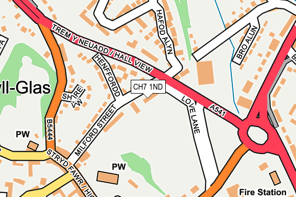 CH7 1ND map - OS OpenMap – Local (Ordnance Survey)