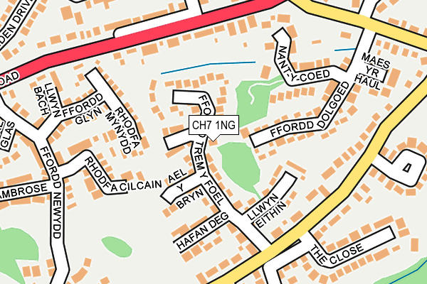CH7 1NG map - OS OpenMap – Local (Ordnance Survey)