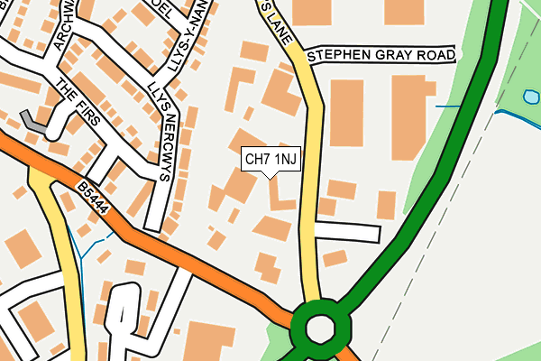 CH7 1NJ map - OS OpenMap – Local (Ordnance Survey)