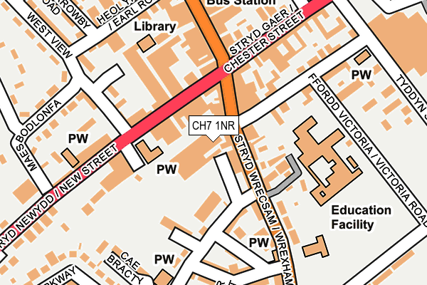 CH7 1NR map - OS OpenMap – Local (Ordnance Survey)