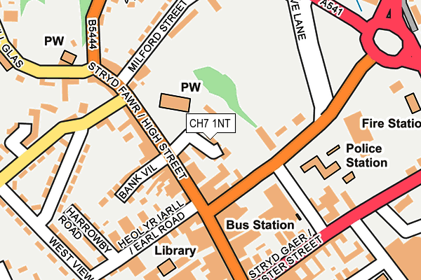 CH7 1NT map - OS OpenMap – Local (Ordnance Survey)