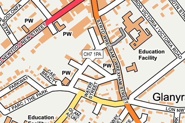 CH7 1PA map - OS OpenMap – Local (Ordnance Survey)