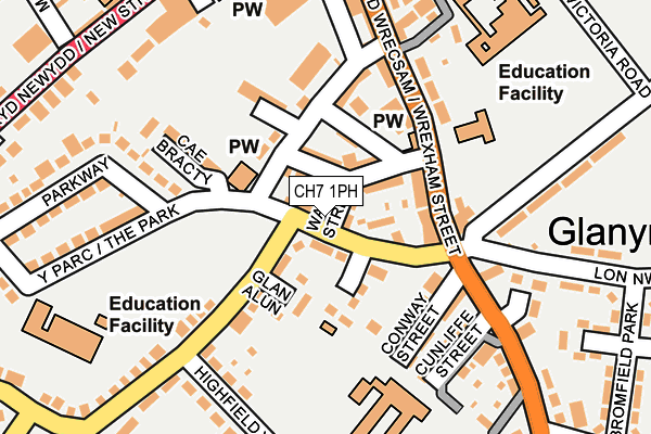 CH7 1PH map - OS OpenMap – Local (Ordnance Survey)