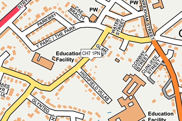 CH7 1PN map - OS OpenMap – Local (Ordnance Survey)