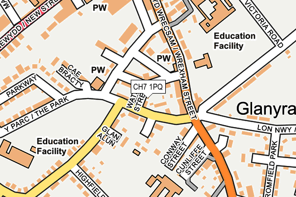 CH7 1PQ map - OS OpenMap – Local (Ordnance Survey)