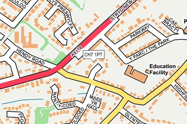 CH7 1PT map - OS OpenMap – Local (Ordnance Survey)